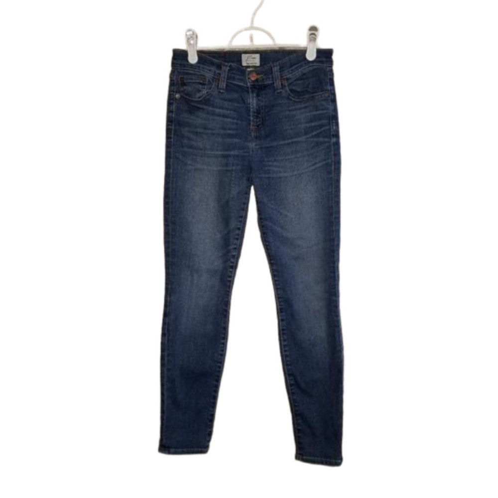 J.Crew Womens Cotton Blend Toothpick Tapered Ankle Jeans Label Reads Size 26
